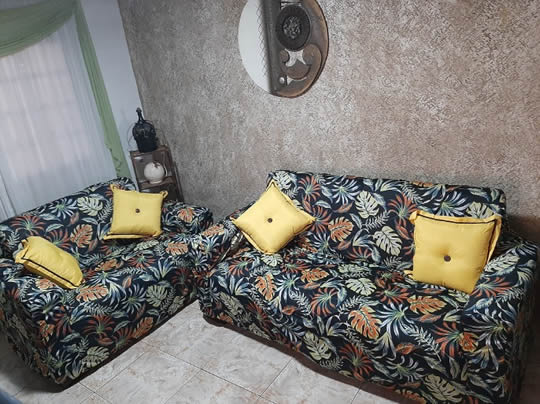 capas de sofás 2 e 3 lugares estampadas