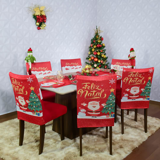 Capa de cadeira natalina: Torne o Natal em família ainda mais especial!