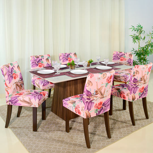 Have a picnic Necklet eye Conheça 4 modelos de capas para cadeiras de sala de jantar