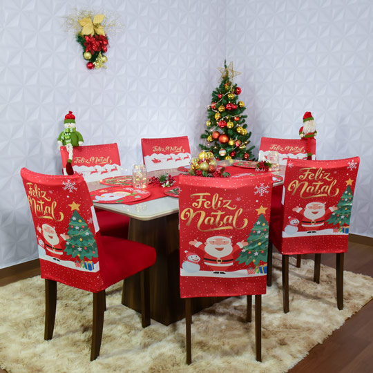 decoração de mesa de natal