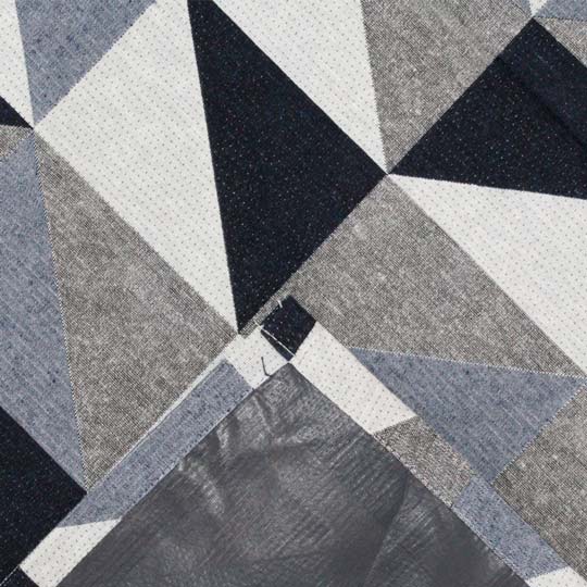 detalhe do tecido jacquard de um tapete para sala