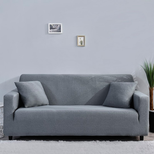 capa de sofá impermeável cinza