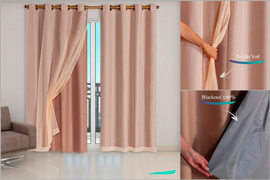 modelos de cortina para quarto