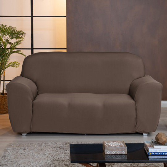 capa marrom sofá