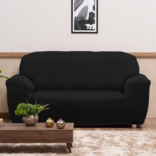 capa para sofá preta