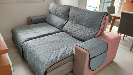 Capa para sofá retrátil e reclinável