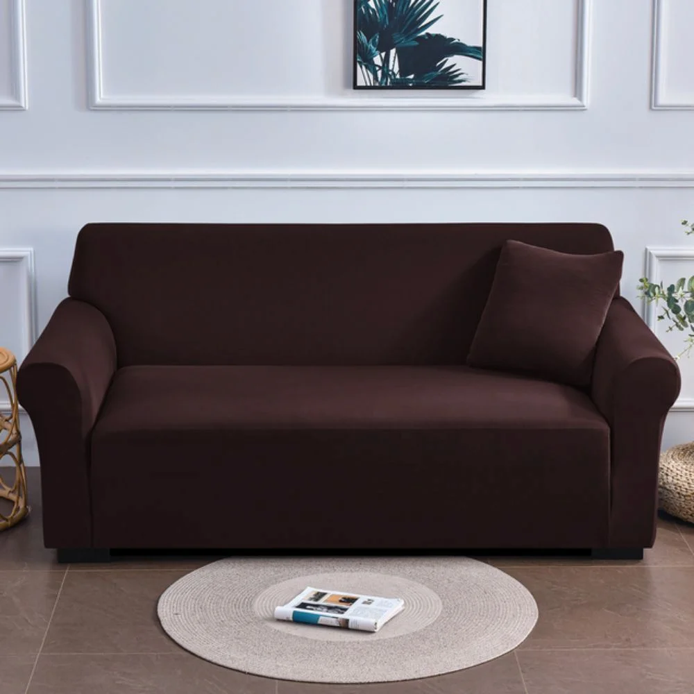 capa de sofá impermeável marrom