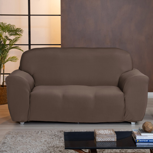 capa de sofá marrom