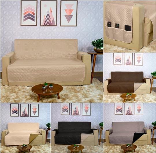 modelo de capa de sofá impermeável