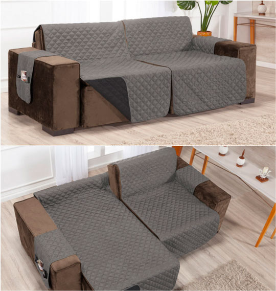 modelo de capa protetora de sofá retrátil