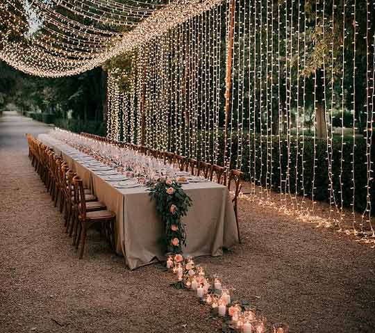 caimento de toalha de mesa decorada