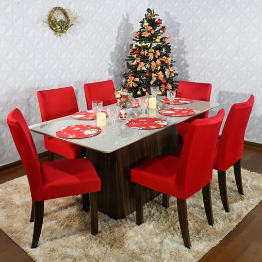 decoração de mesa de Natal