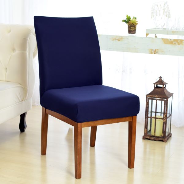 capa para cadeira de jantar - azul-marinho