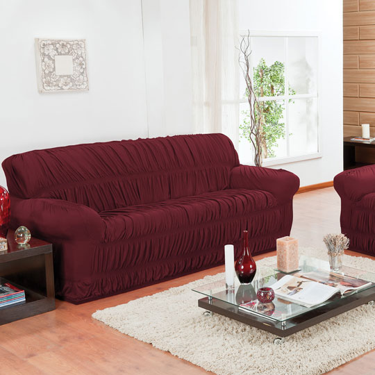 Capa de sofá Elasticada Elegance – Vinho
