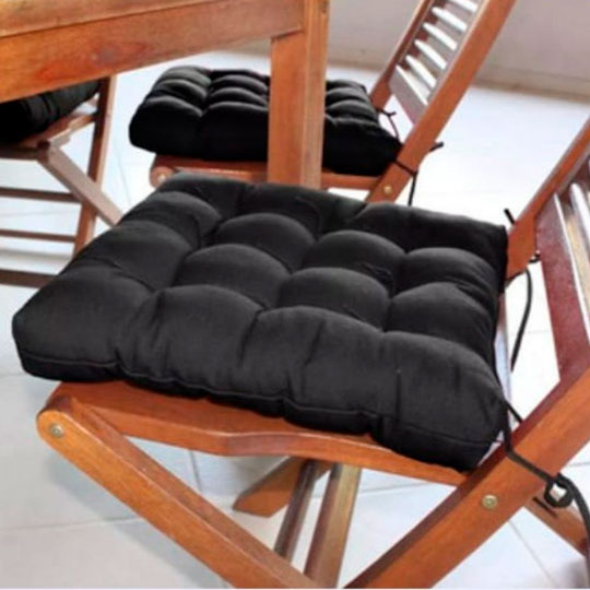 Almofada para Cadeira Futon - Preto
