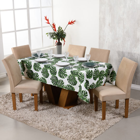 Toalha de Mesa Jacquard - Costela de Adão