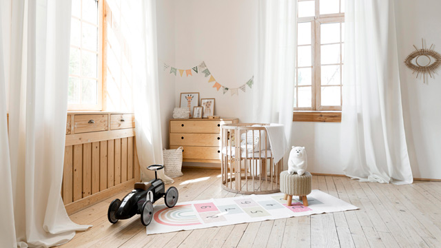 quarto infantil com tapete