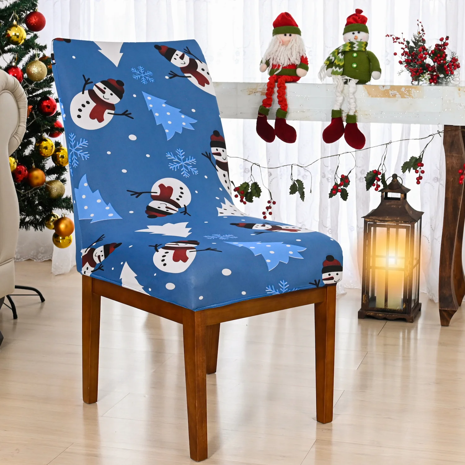 capa para cadeira de Natal