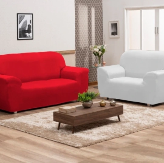 capa de sofa elastex vermelha